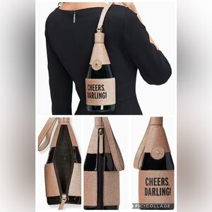 Kate Spade Gold and Black Cheers Darling Clutch